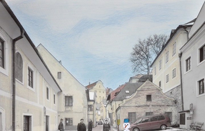 Normální život v ulicích Českého Krumlova