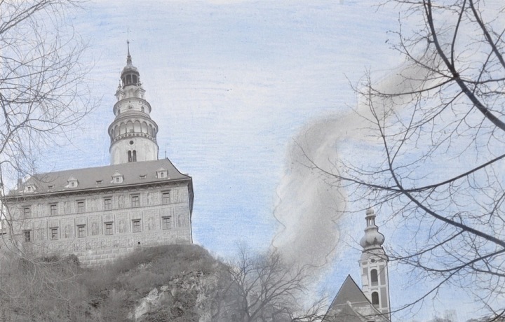 Normální život v ulicích Českého Krumlova