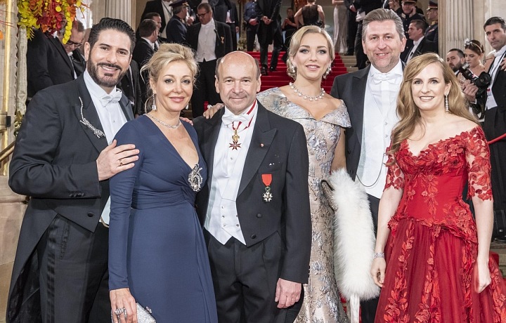 Clemens Unterreiner, Nadja Swarovski, Dominique Meyer, Lidia Baich, Andreas Schager, Maria Großbauer