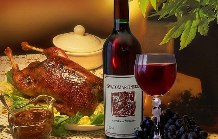 Svatomartinské víno a husa