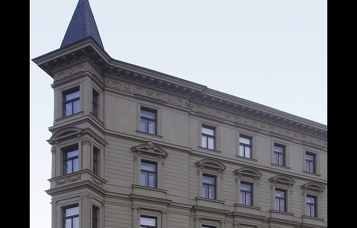 Obytný dům, Malostranské nábřeží č. 3, z Kampy