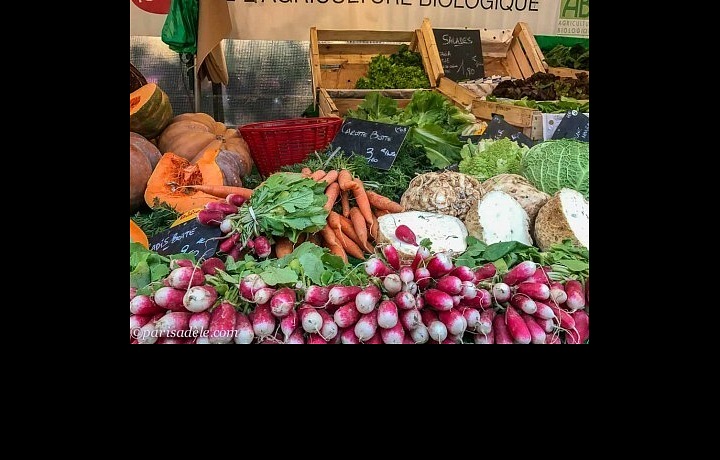 Čerstvá zelenina na trhu Bastille