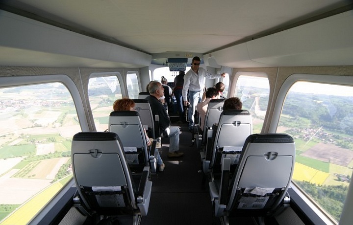 Uvnitř kokpitu, Zeppelin NT