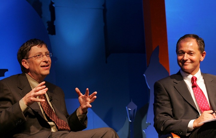 Bill Gates po boku Jana Mühlfeita