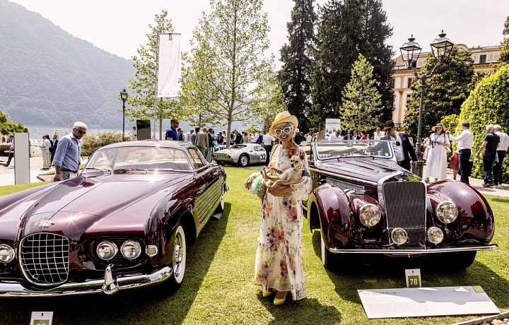 Alfa Romeo 33/2 Stradale jako jeden z luxusních vítězů výstavy Concorso d'Eleganza Villa