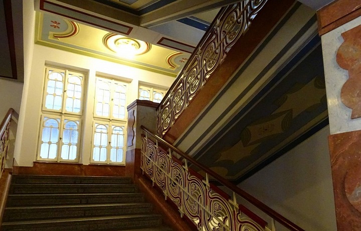 Stairs in the building