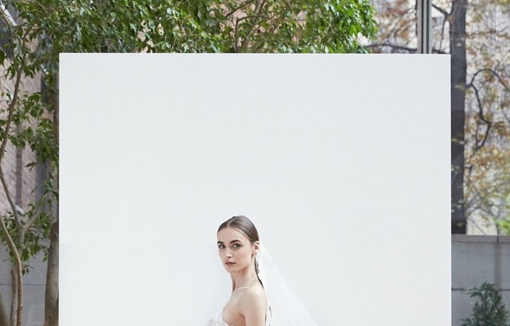 Luxusní šaty se závojem.