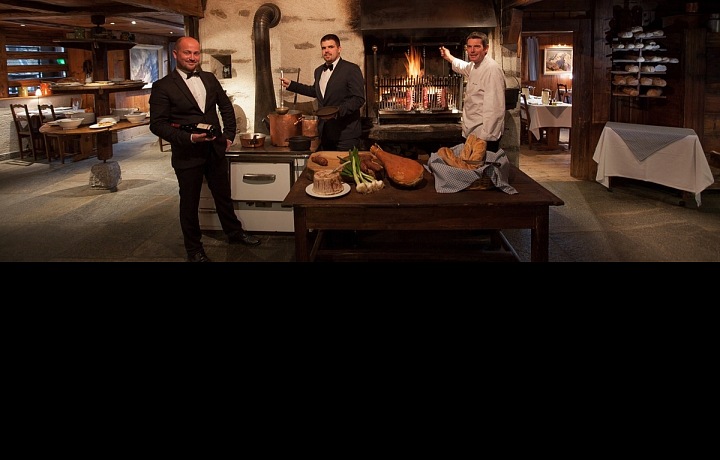 Restaurace, šéfkuchař hotelu Hameau Albert