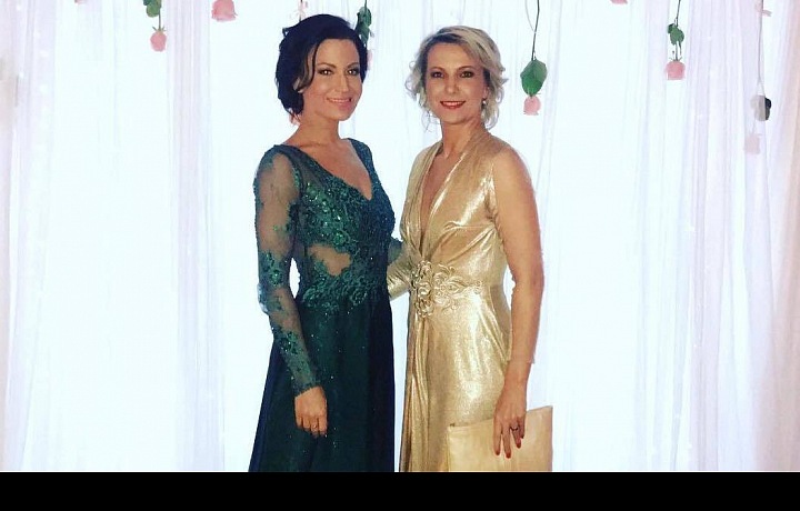 Gabriela Partyšová se sestrou