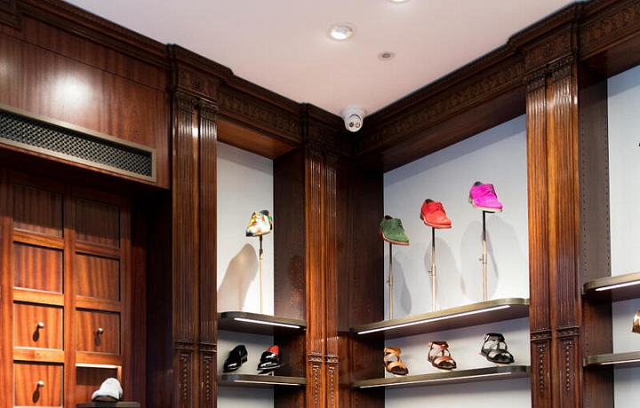 Luxusní butik Manolo Blahnik v Londýně