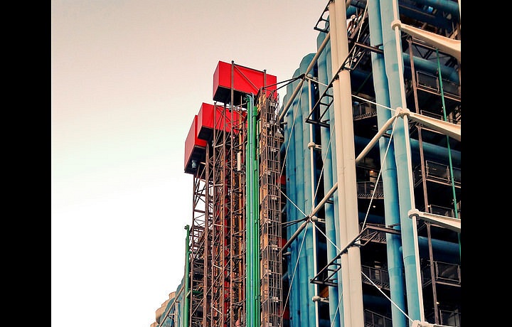 Fasáda Centre Pompidou
