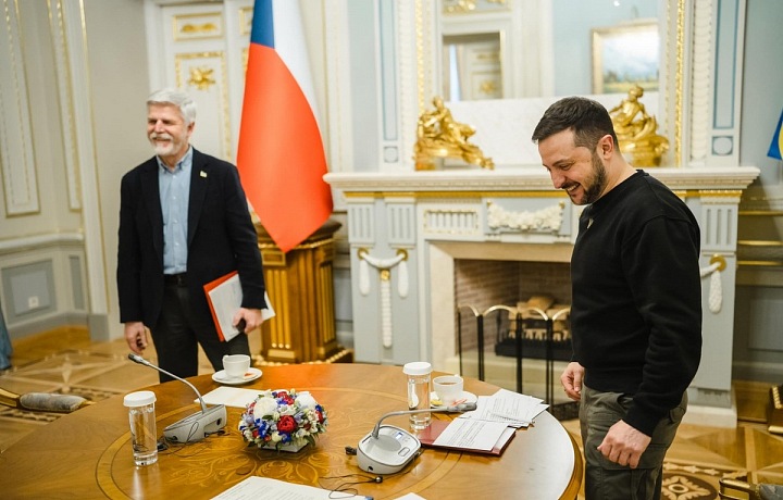 Český prezident Petr Pavel a slovenská prezidentka Zuzana Čaputová přijeli do ukrajinské metropole