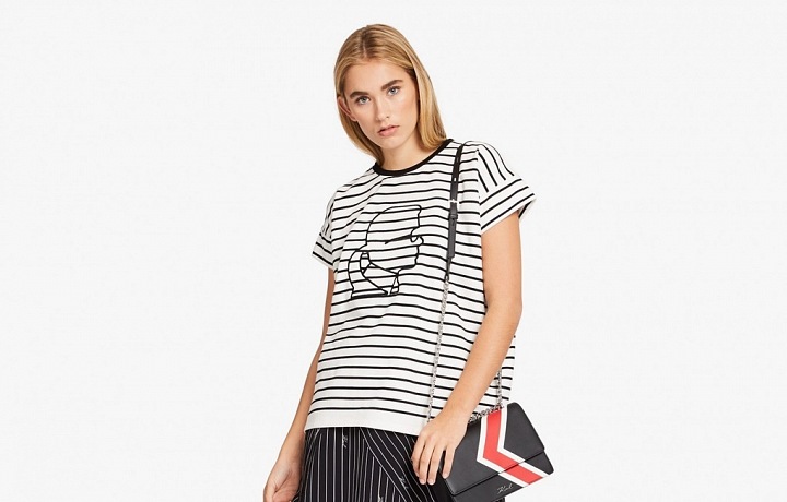 K/STRIPES Shoulder Bag