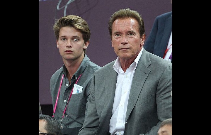 Arnold se svým synem Patrickem.