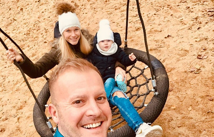 Marek Raditsch s rodinou