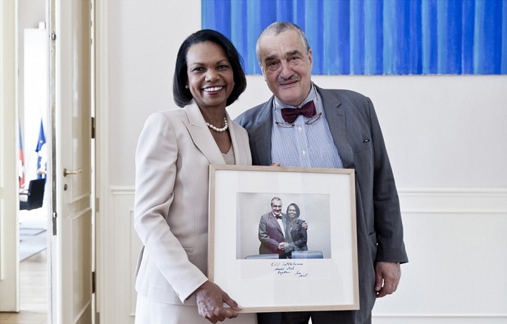 2012 - Setkání s bývalou ministryní zahraničí USA Condoleezou Riceovou. Foto: Tomki Němec