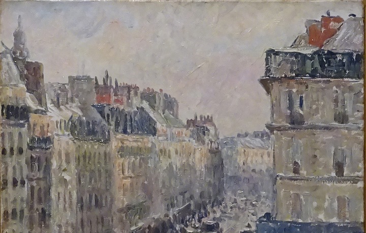 Camille Pissarro, Ulice Saint-Lazare v Paříži, 1897