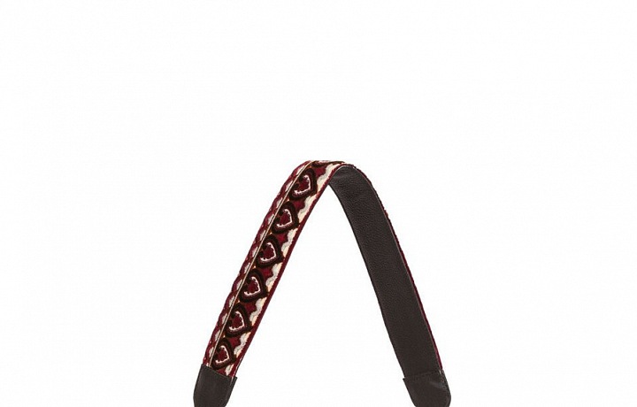 Embroidered rainbow shoulder bag