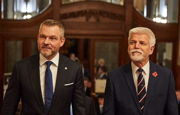 Peter Pellegrini a Petr Pavel