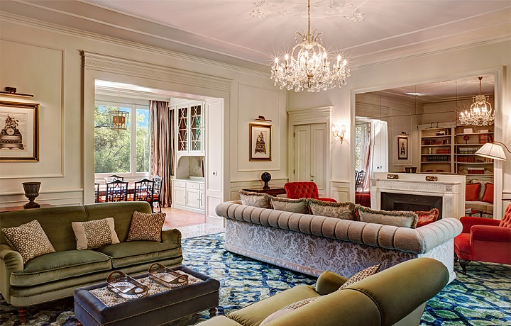 Interiér jeden z pokojů vily d´Este