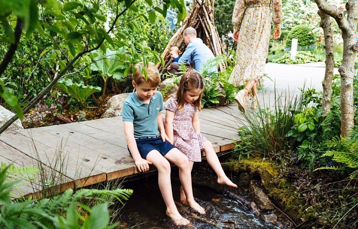 Královská rodina se domnívá, že příroda je důležitá pro psychiku dětí.