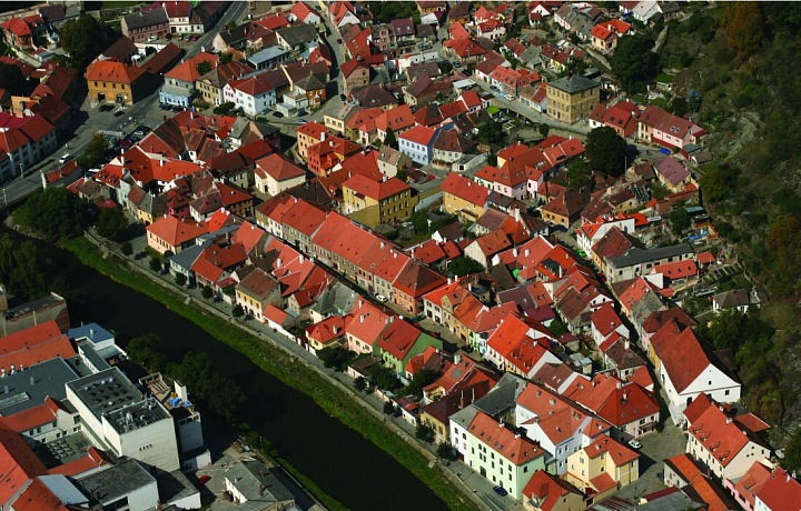 Pohled na město Třebíč