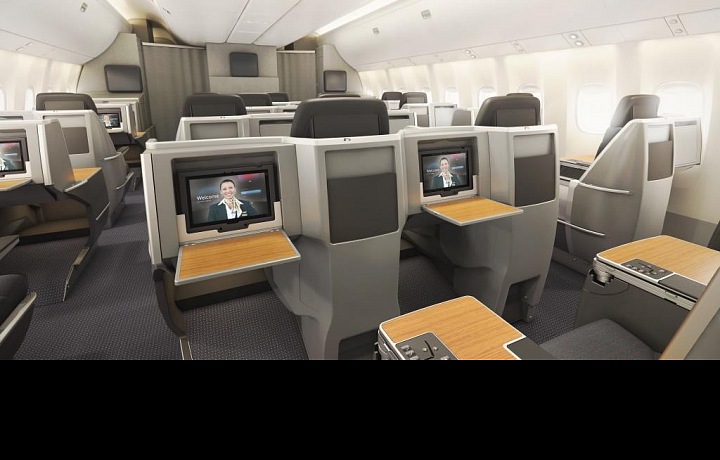 Luxusní interiér boeingu 767-300