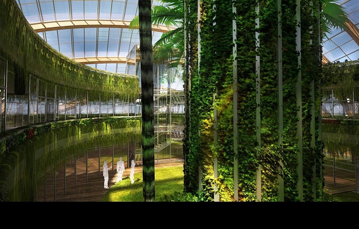 Vnitřní část, zeleň