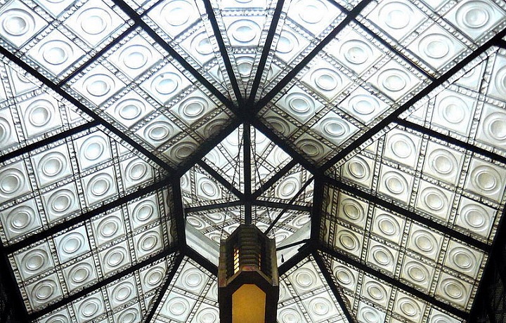 Šupichovy domy, Praha, detail zastřešení pasáže