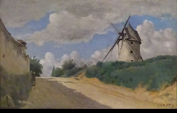 Jean-Baptiste Camille Corot, Větrný mlýn, 1835–1840