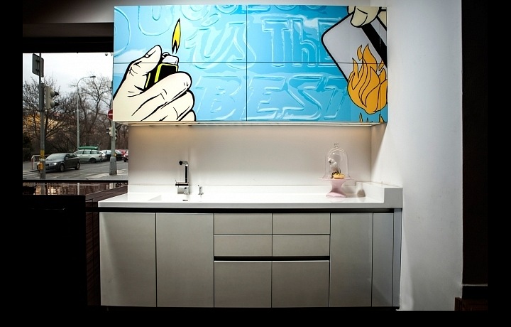 Kuchyňská linka navržená Pastou Onerem