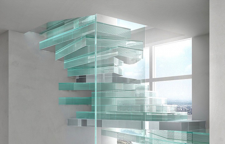 Skleněné schody Santambrogio|Milano