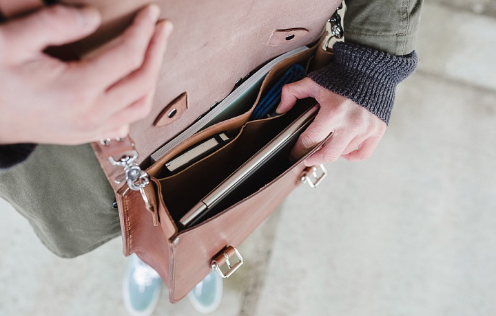 Ukázka tašky EGGO vnitřek