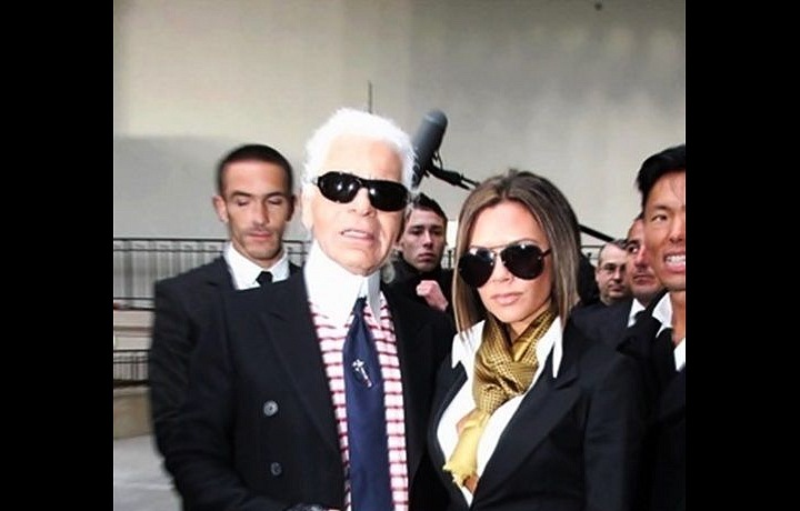 Karl Lagerfeld a Victoria Beckahm