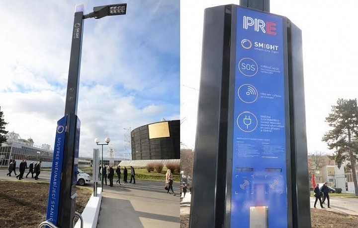 Smart lamp in Prague 