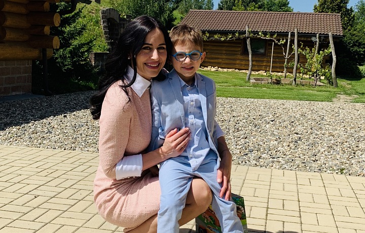 Alex Mynářová s milovaným synem.