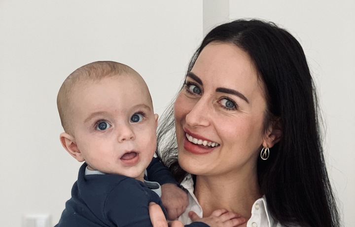 Alex Mynářová s milovaným synem.