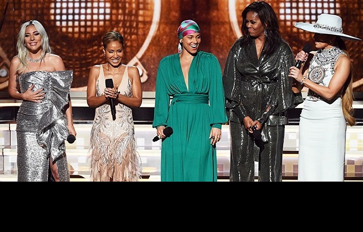 Alicia Keys, Lady Gaga, Jada Pinkett Smith, Michelle Obama a Jennifer Lopez