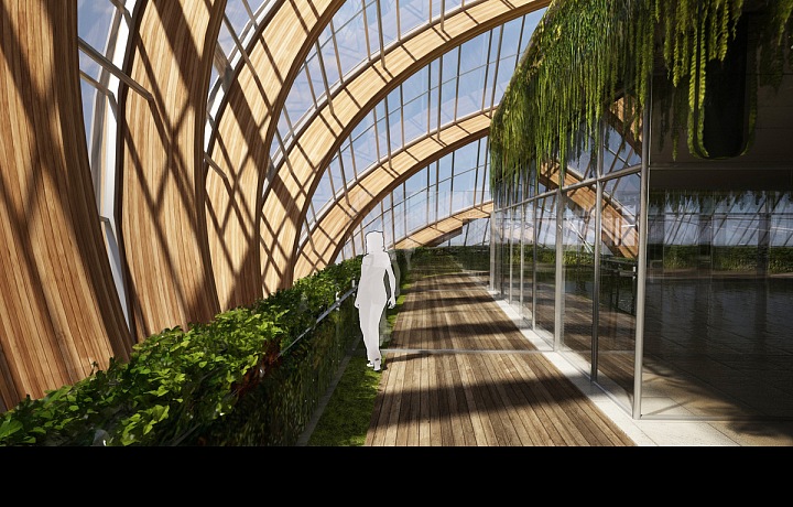 Vnitřní část, zeleň