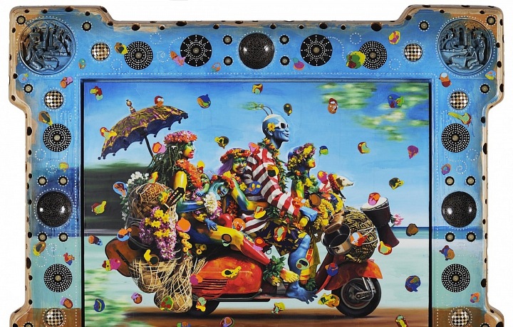 Ashley Bickerton, Red Scooter 2009