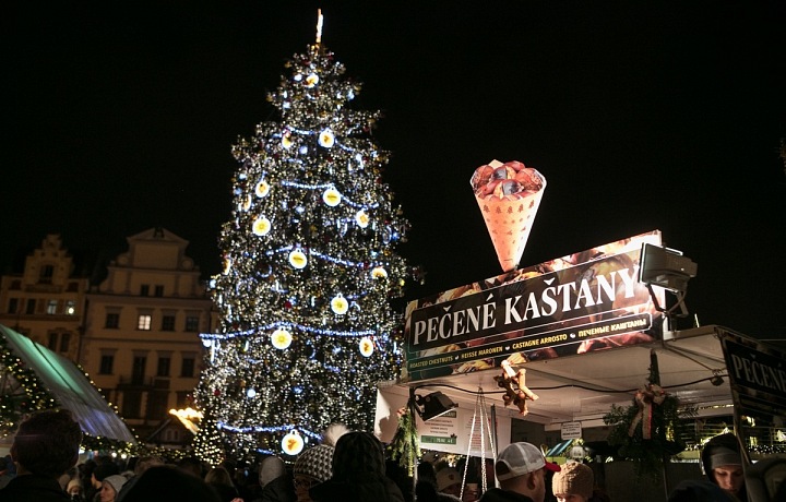 Vánoční strom na Staroměstském náměstí