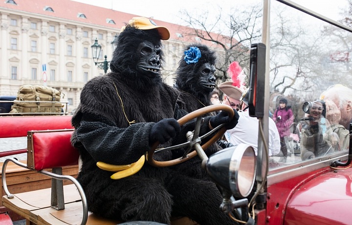 Malostranský masopust, průvod a gorily