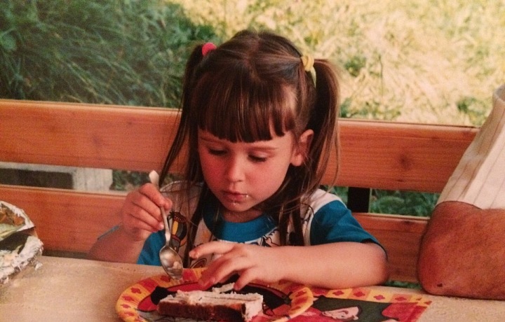 Veronika jako malá holčička. 