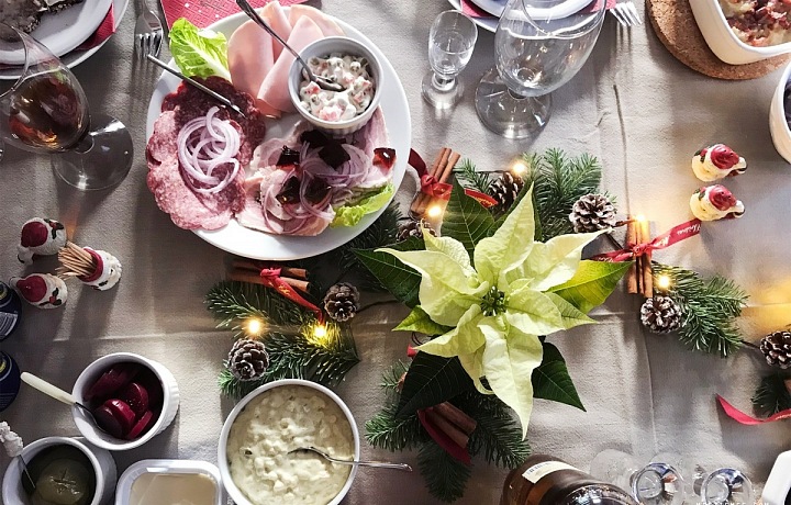 Typická stědrovečerní hostina v Dánsku