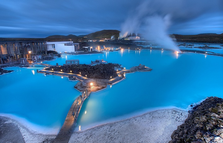 Blue Lagoon. Blue Lagoon in Grindavik, Reykjavik Iceland