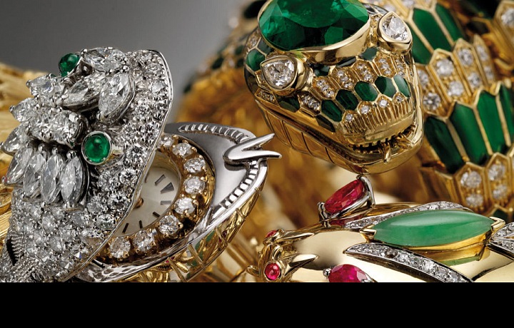 Hadí hodinky v různých barevných provedeních