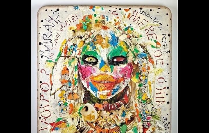 Ashley Bickerton, White Head II, 2012