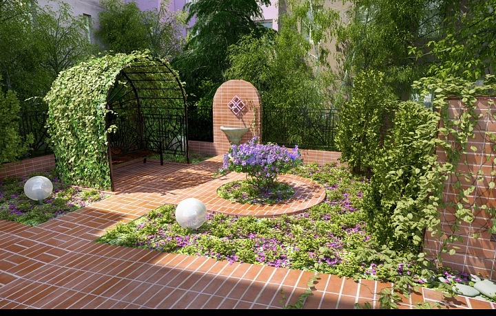 Šeříková zahrada ve vnitrobloku