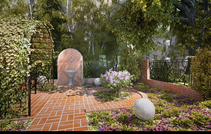 Šeříková zahrada ve vnitrobloku