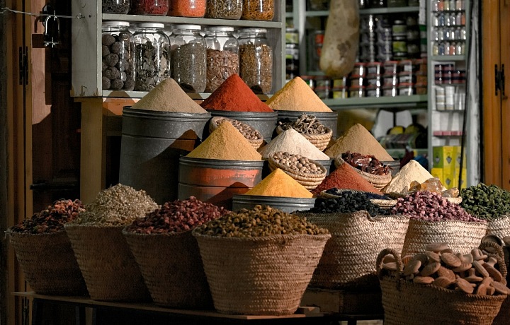 Koření v Spice Souk